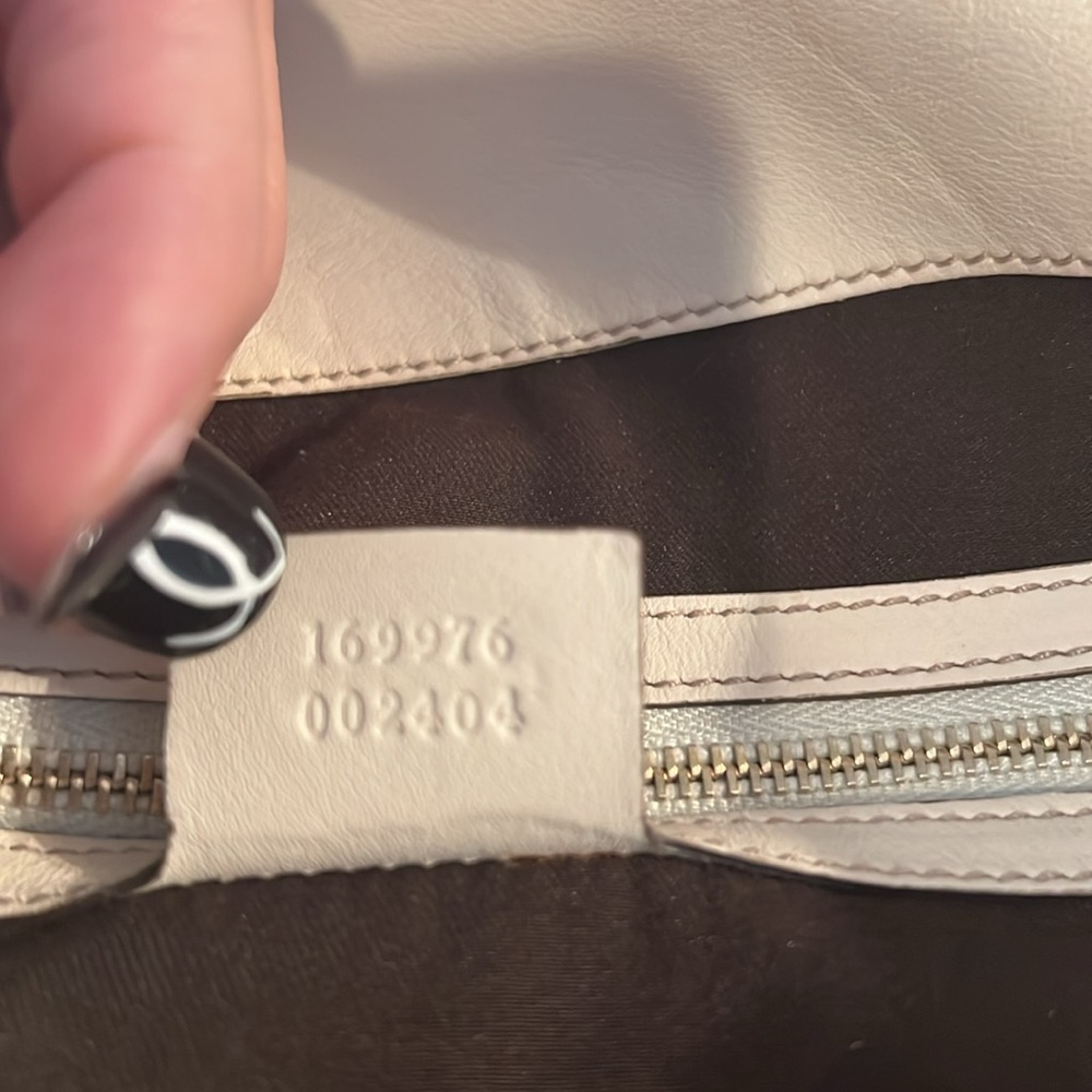 GUCCI Vintage Leather/Bamboo Top Handle/Crossbody Bag - Picture 5 of 9